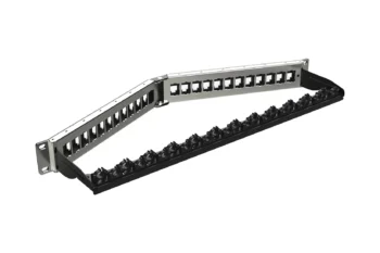 Angled Patch Panel Empty – 24 Ports – 1U from barpa